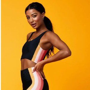 Tessa Top In Coral Stripe